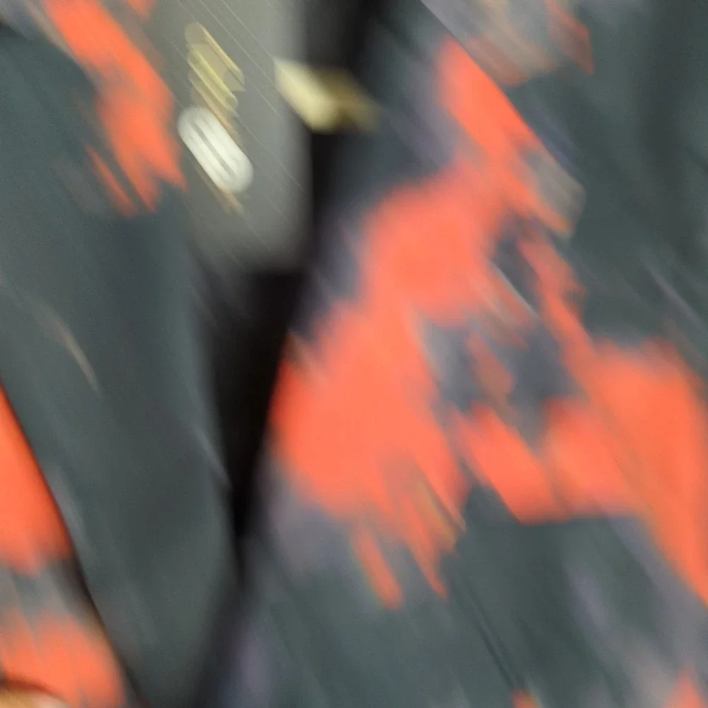 Cloudstyle‎ Men's Abstract Paint-Splatter Party Blazer Jacket Orange Black NWT S